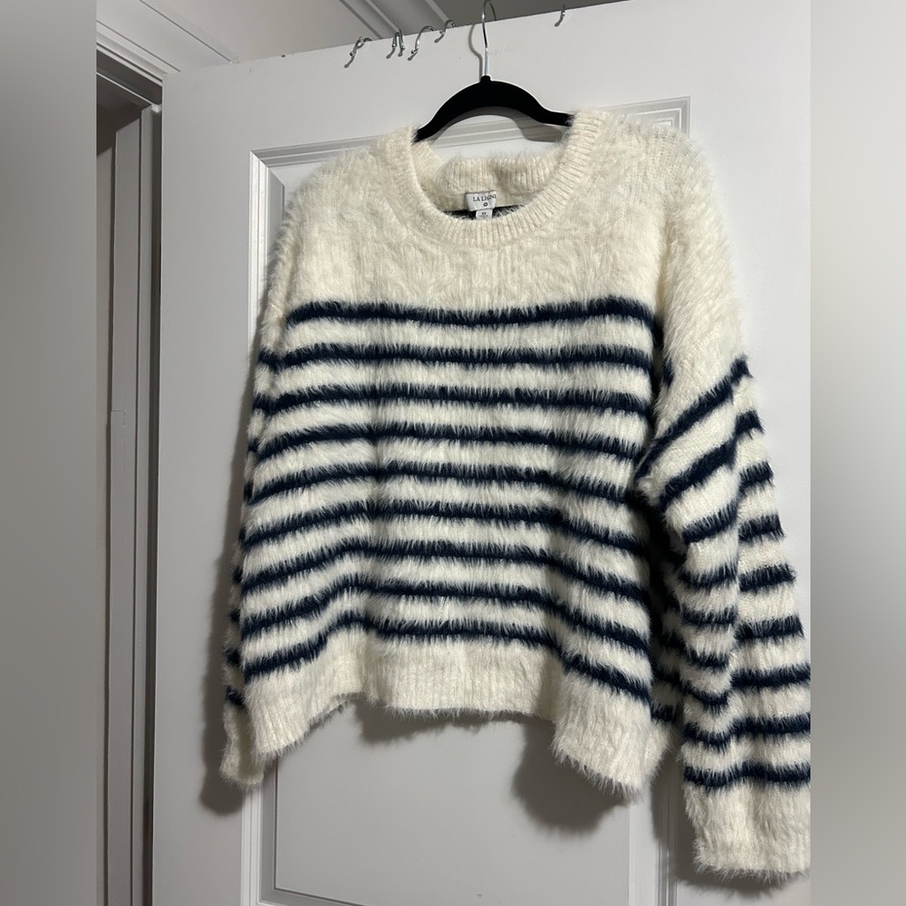 La Ligne x Target Fuzzy White Sweater Size 2X